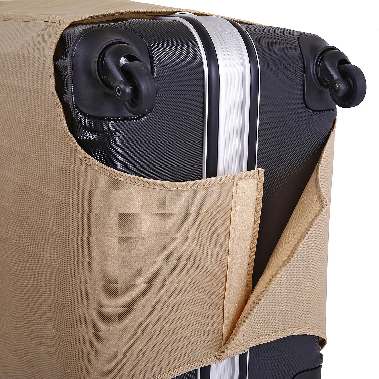 Чемодан-кейс, средний POLAR Р1145-25 Black