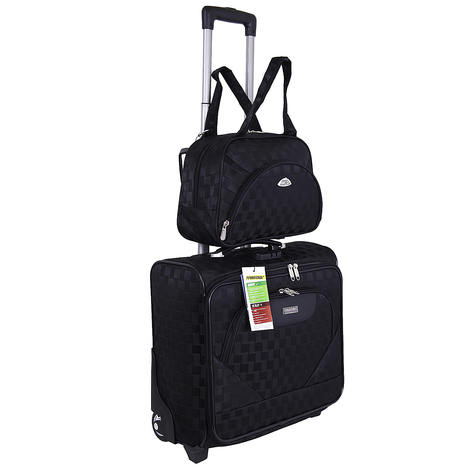 Кейс-пилот на 2х колесах POLAR П7097 Black, цвет: черный, купить в ...