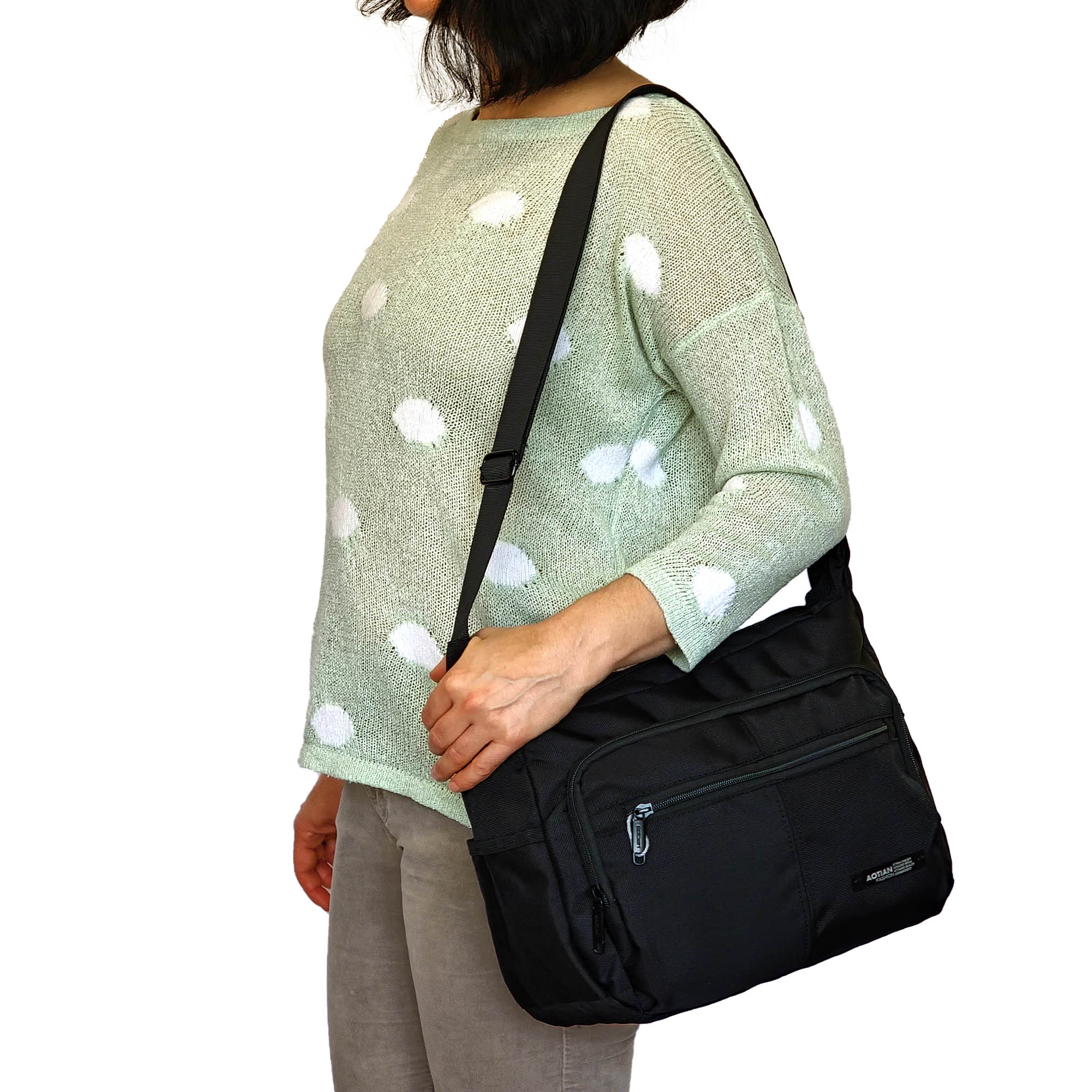 Сумка на плечо унисекс AOTIAN 20803 Grey