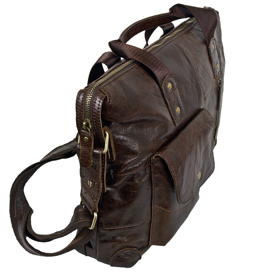 Сумка из натуральной кожи POLAR 0108 Coffee