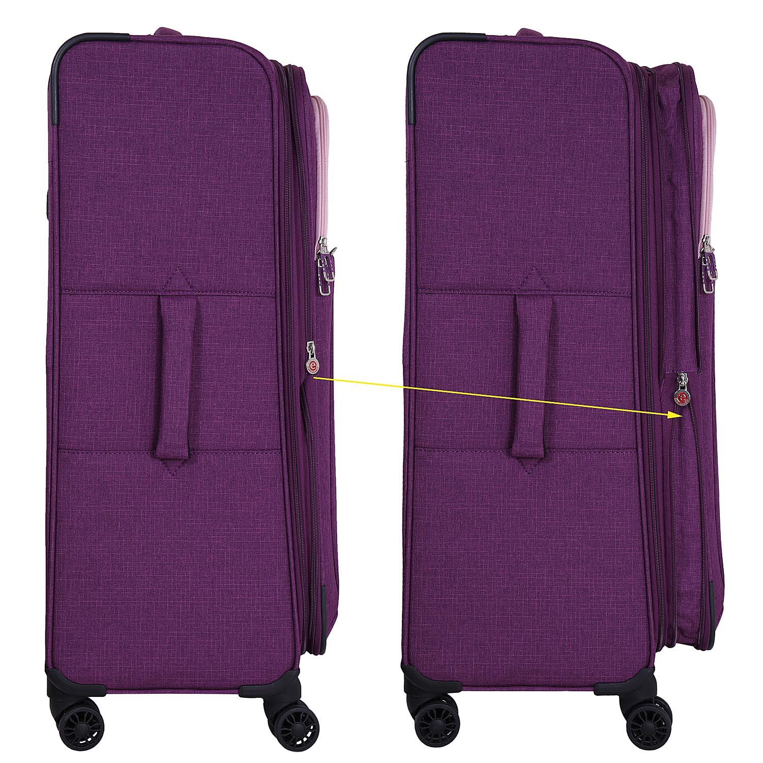 Чемодан на 4х колесах POLAR Р18А08-27" Purple