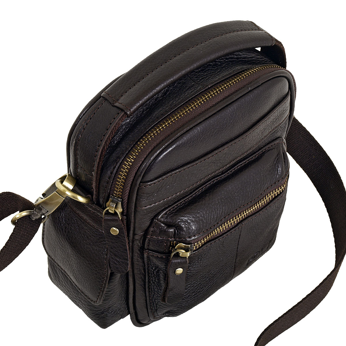 Мужская сумка-автовизитка POLA 4111 Coffee