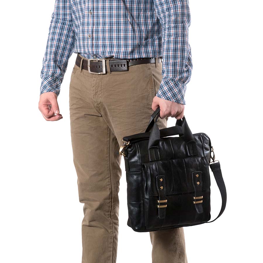 Сумка мужская вертикальная POLA 5021 Black