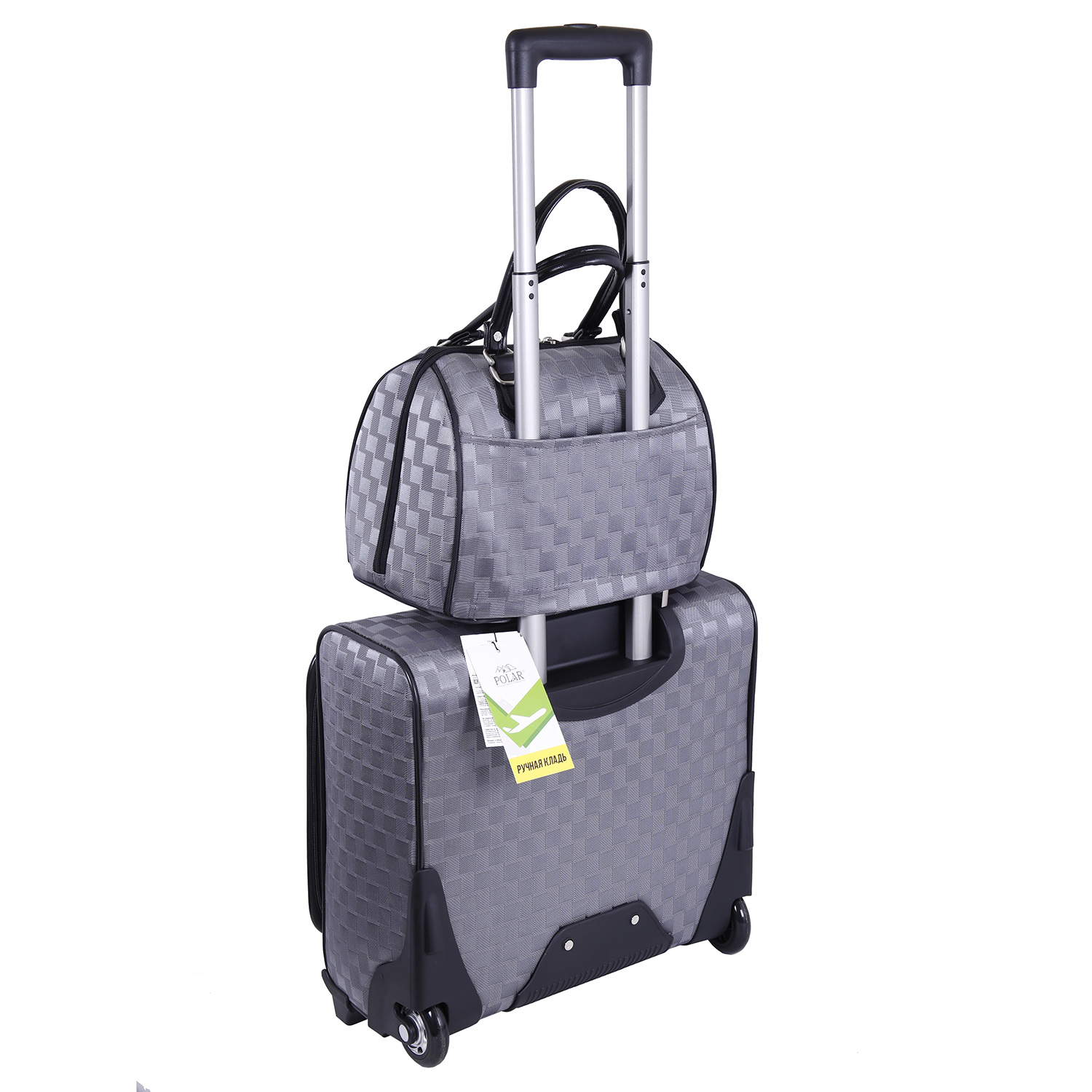Кейс-пилот на 2х колесах POLAR П7097 Grey