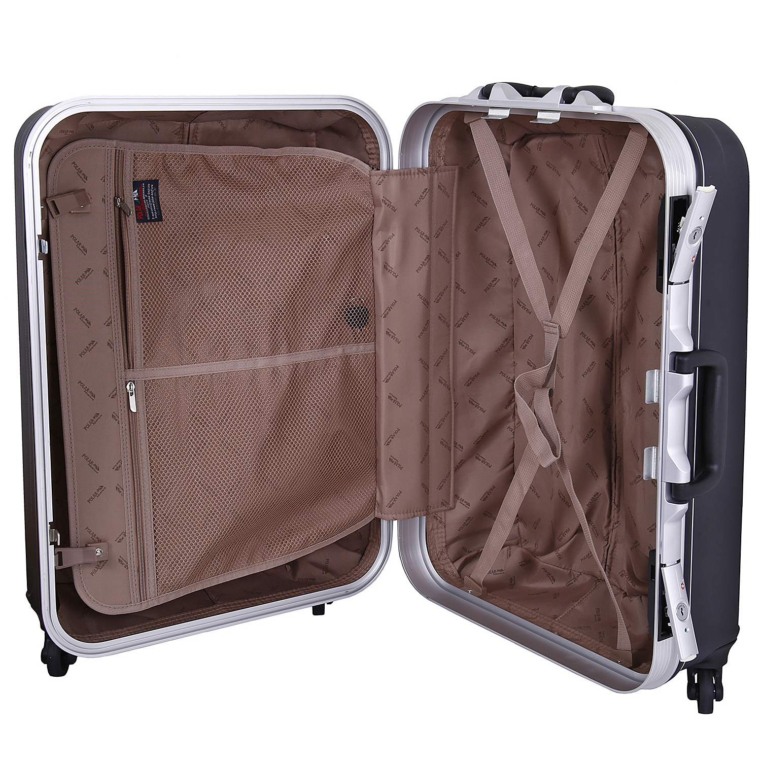 Чемодан-кейс, средний POLAR Р1145-25 Black