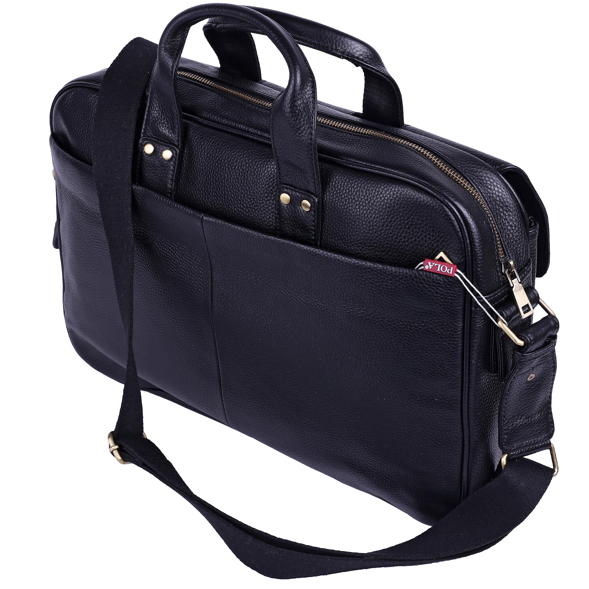 Мужская кожаная сумка POLA 5151 Black