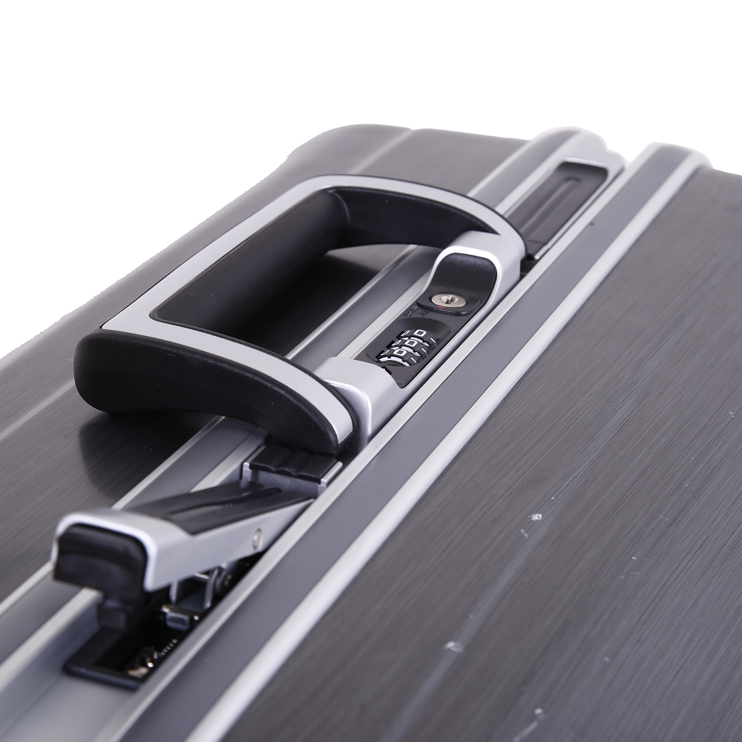 Кейс на колесах, малый, с защелками POLAR Р1155-20 Grey