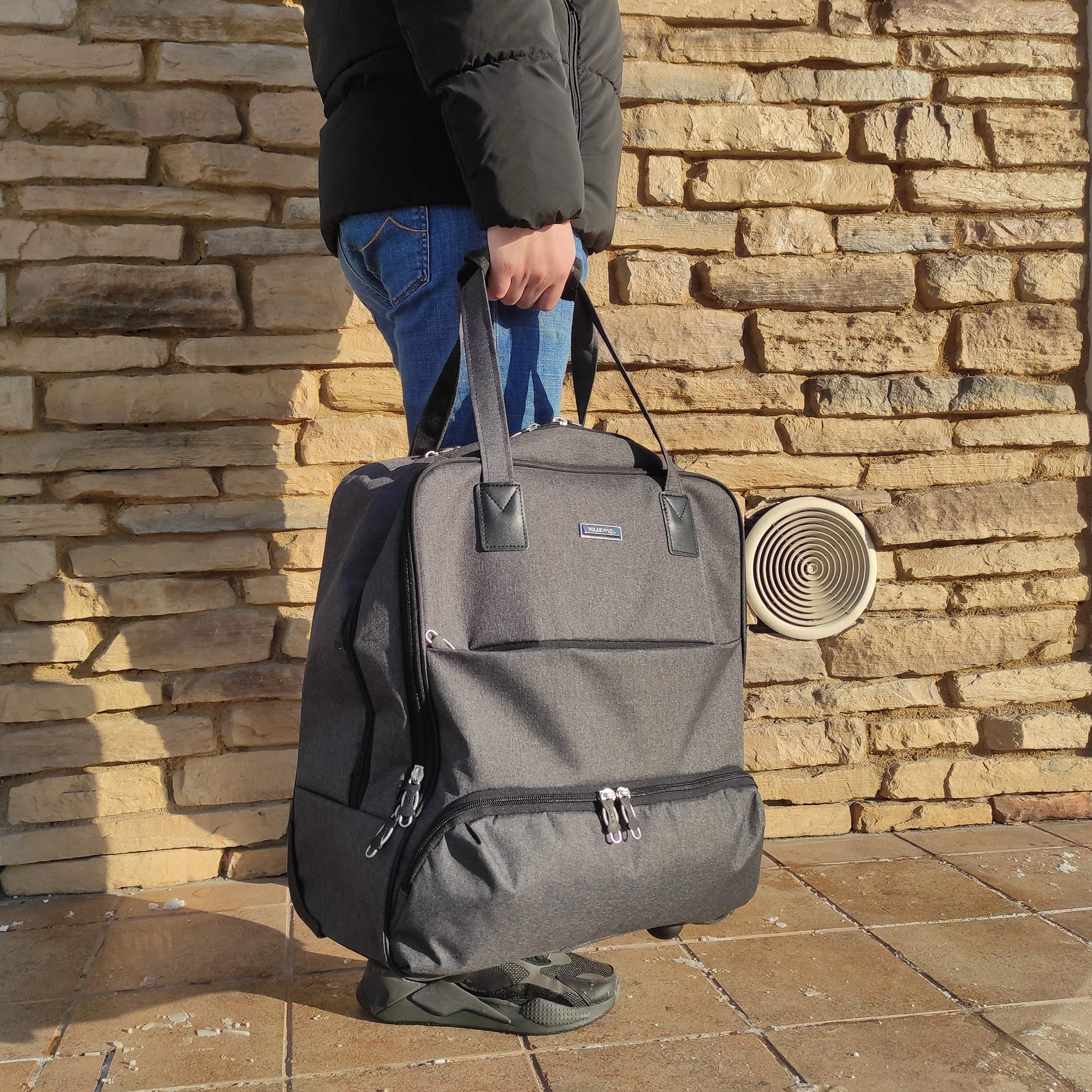 Сумка для ручной клади POLAR П7104.1 Grey