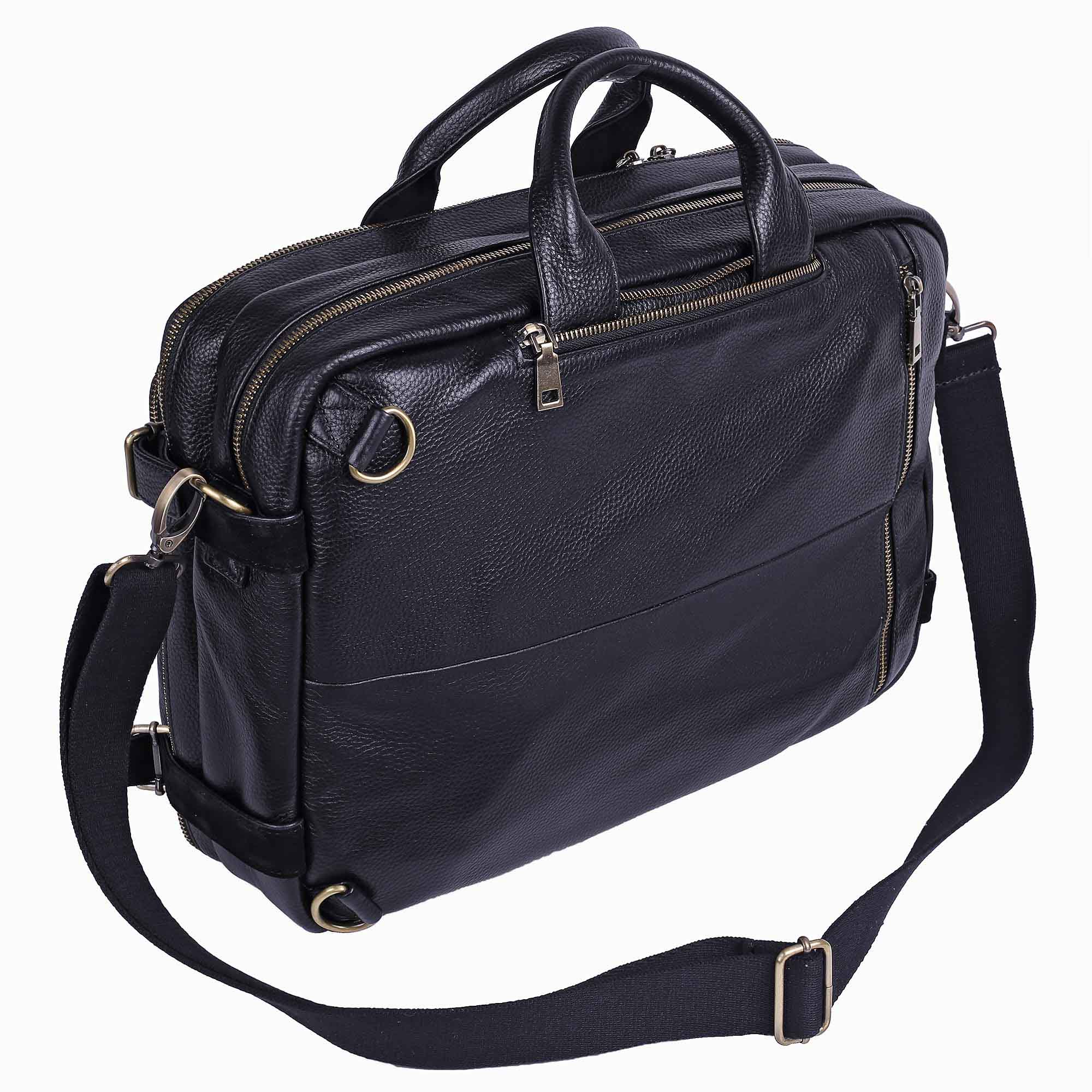 Сумка-рюкзак из натуральной кожи POLA 6031 Black