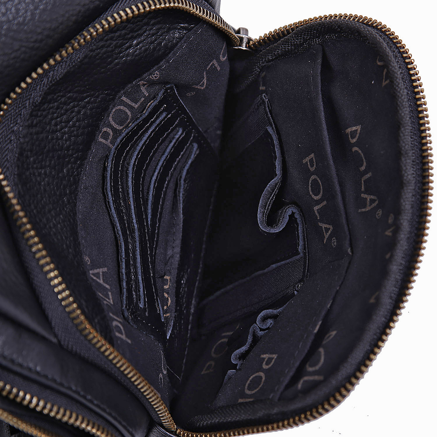 Сумка на плечо (из цельной кожи) POLA 0703 Black