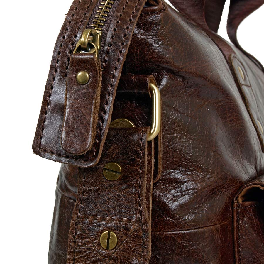 Сумка из натуральной кожи POLAR 0108 Coffee