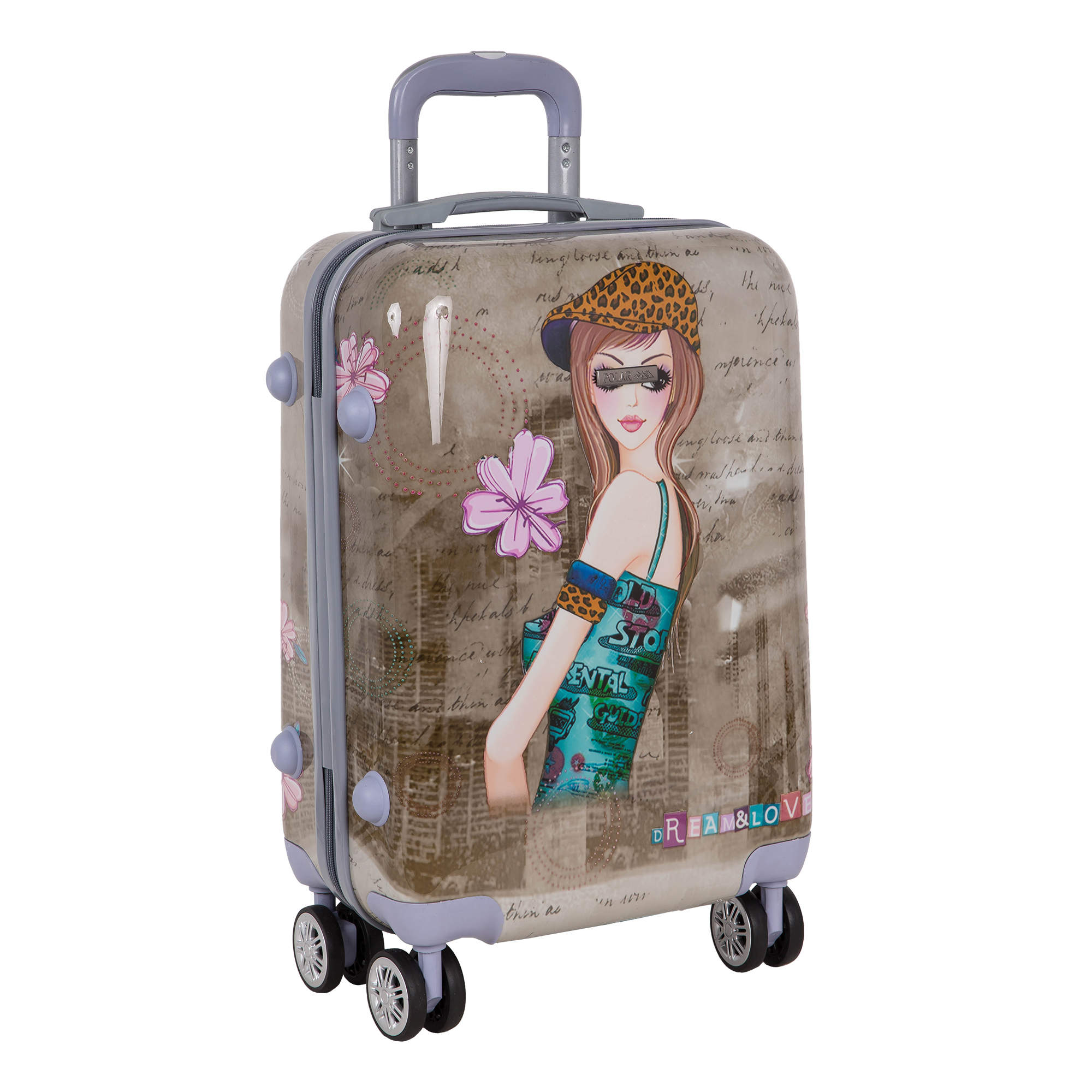 Чемодан малый POLAR РА053- 20" "Девочка"