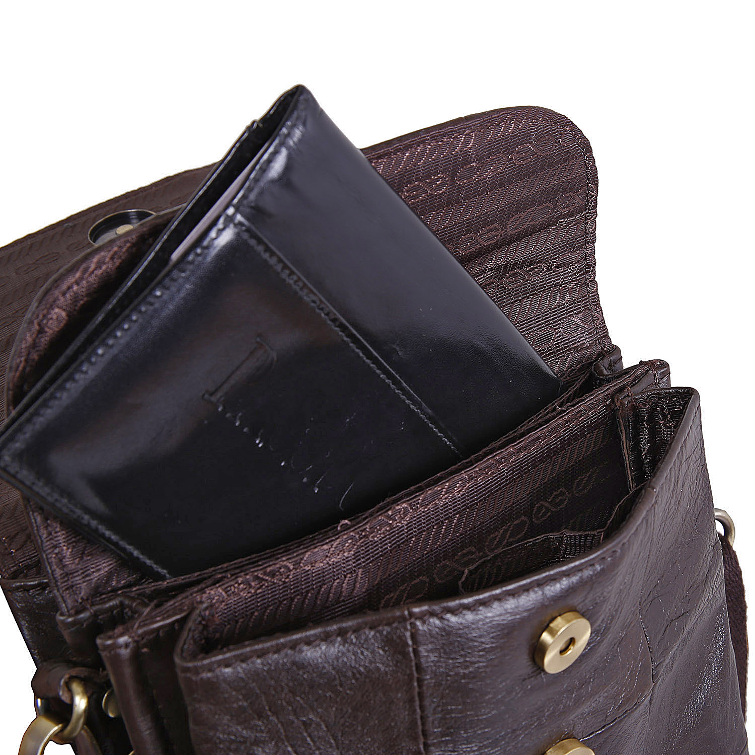 Сумка на плечо с креплением на ремень POLA 9035 Brown