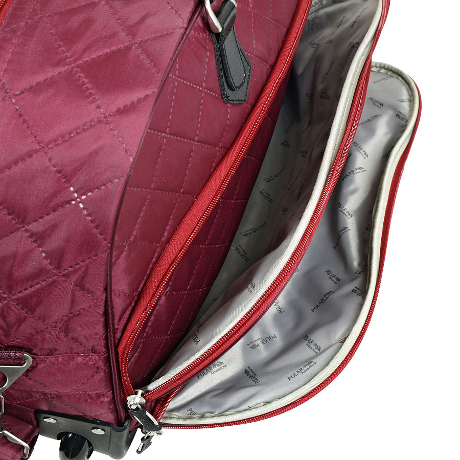 Женская сумка на колесах POLAR 7050 Bordo