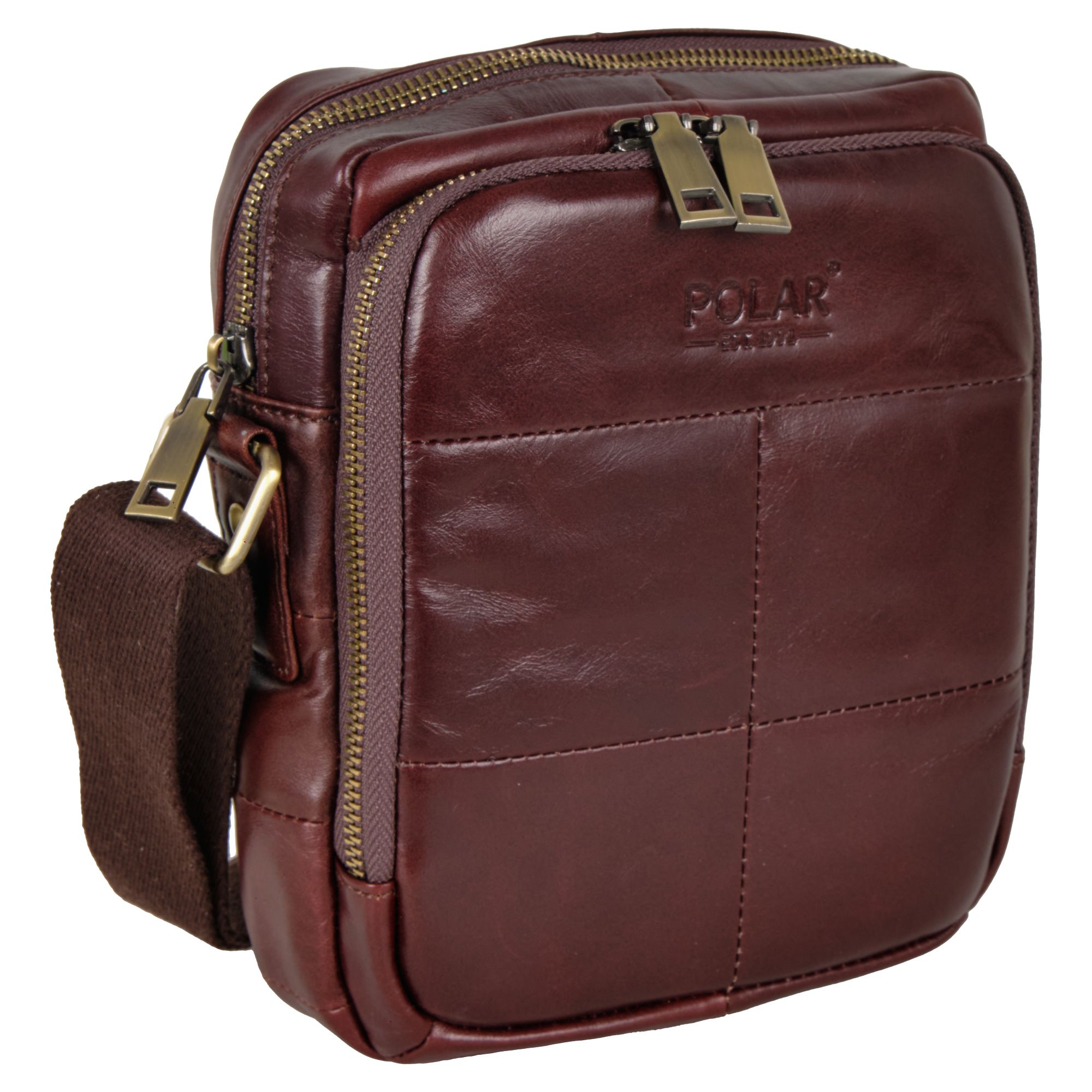 Мужская кожаная сумка POLA 0605 Coffee