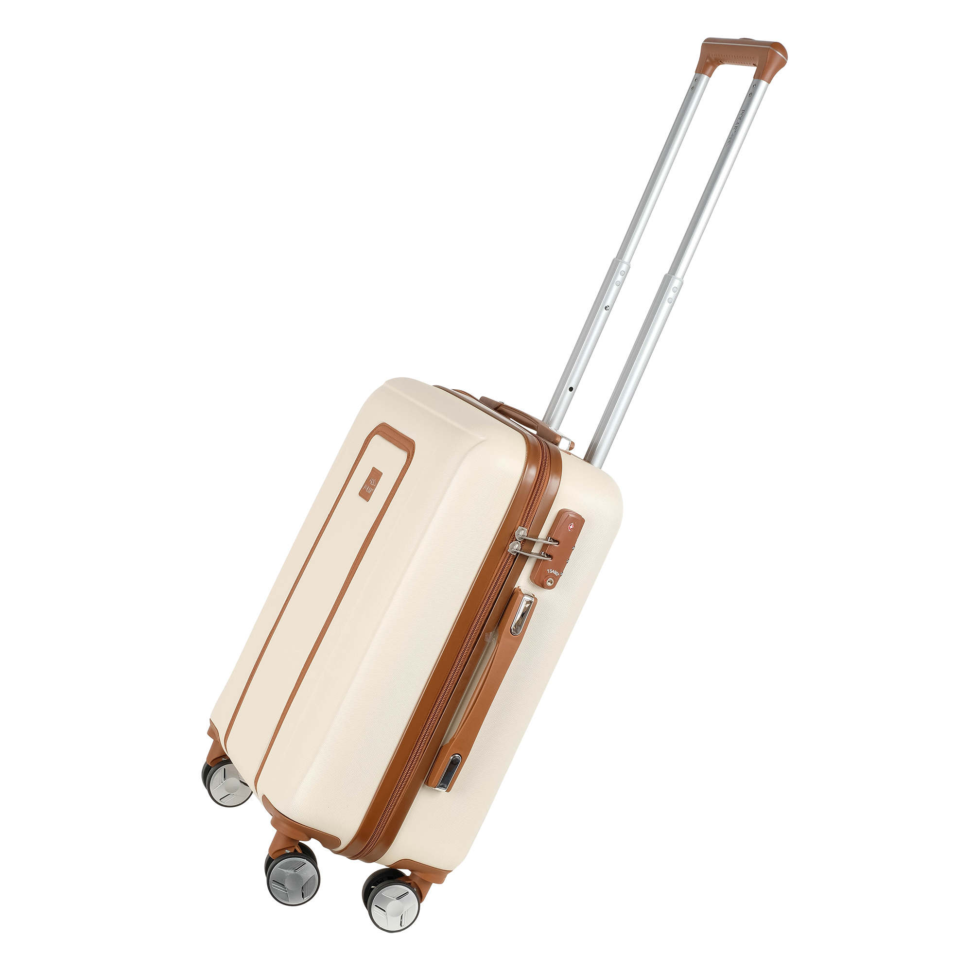 Чемодан малый, для ручной клади POLAR РР5509-20" Beige, цвет: бежевый ...
