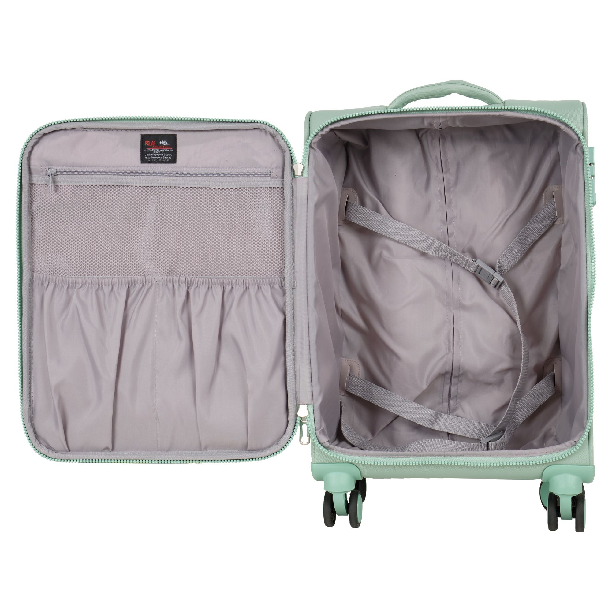 Чемодан для ручной клади POLAR Р2322-19" Grey