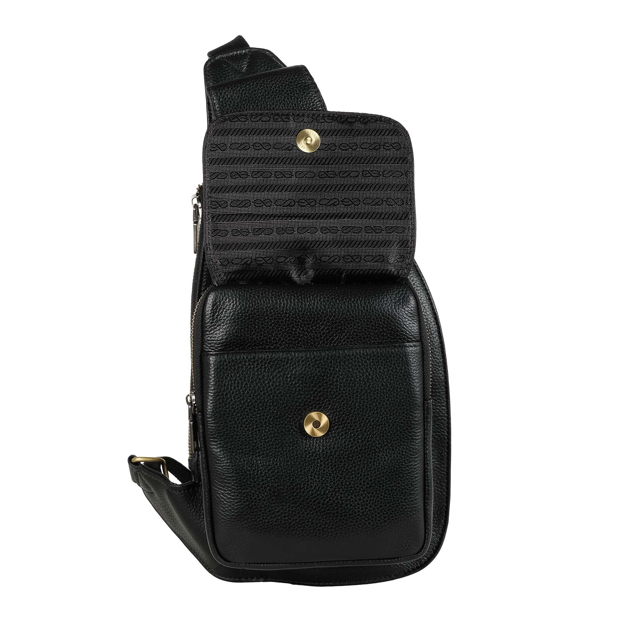 Мужская кожаная сумка POLAR 23176 Black