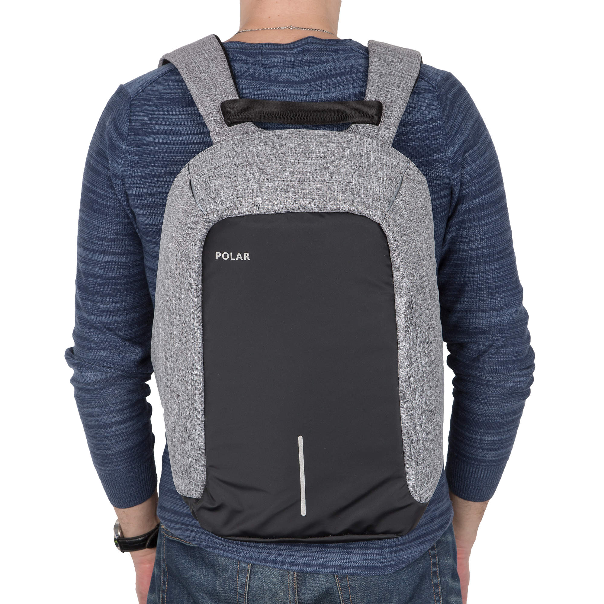 Городской рюкзак POLAR П0052 серый
