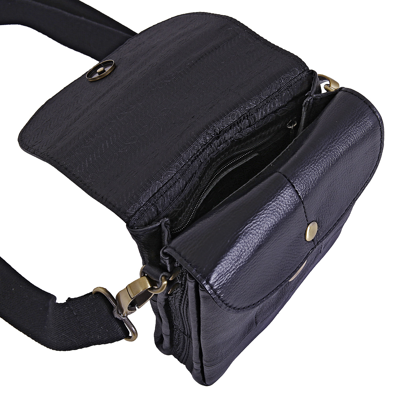 Сумка на плечо с креплением на ремень POLAR 21048 Black