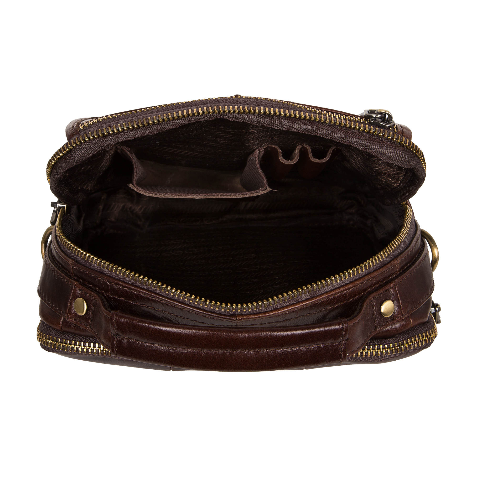 Мужская кожаная сумка POLAR 812166-9 Brown