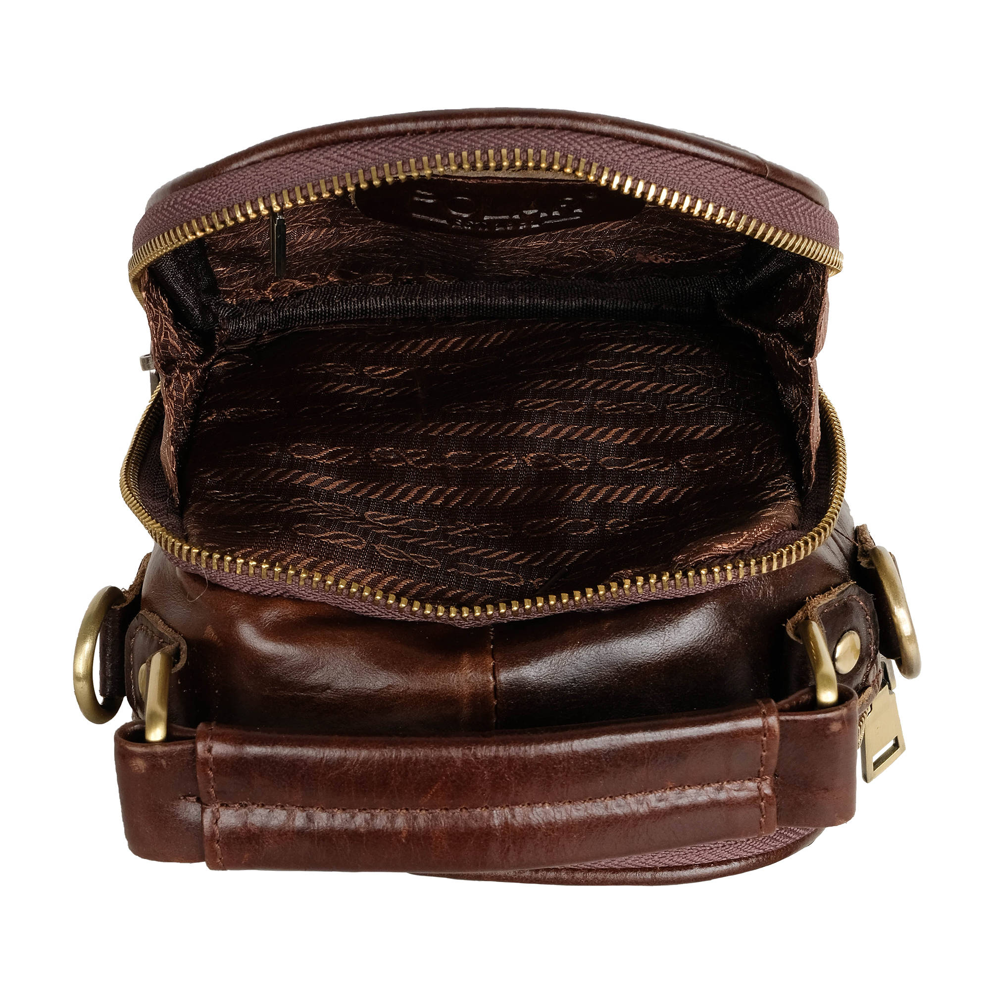 Мужская кожаная сумка POLAR 24021 Brown