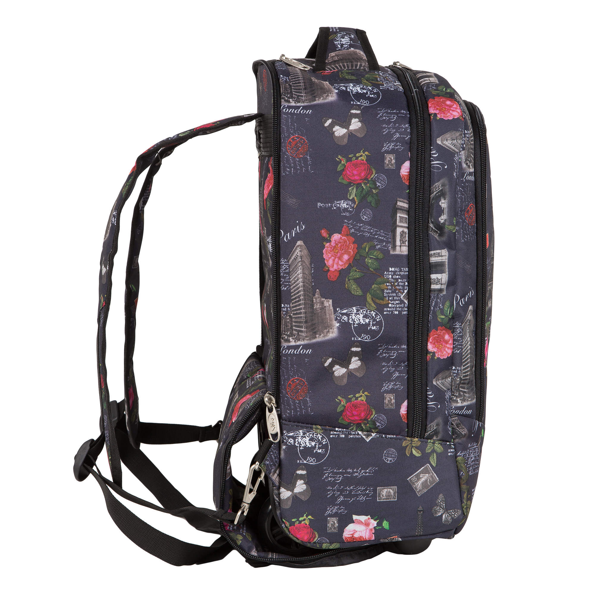 Чемодан-рюкзак на колесах POLAR П7111 "Калейдоскоп"