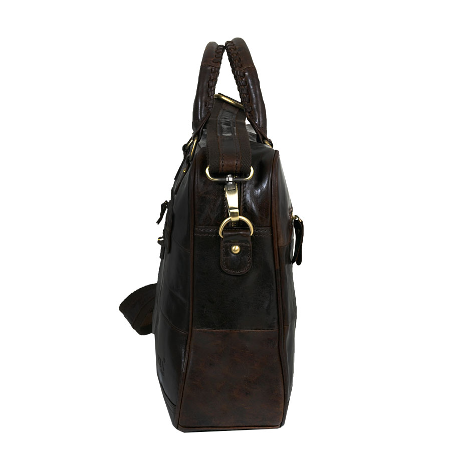 Мужская кожаная сумка POLA 8124 Coffee