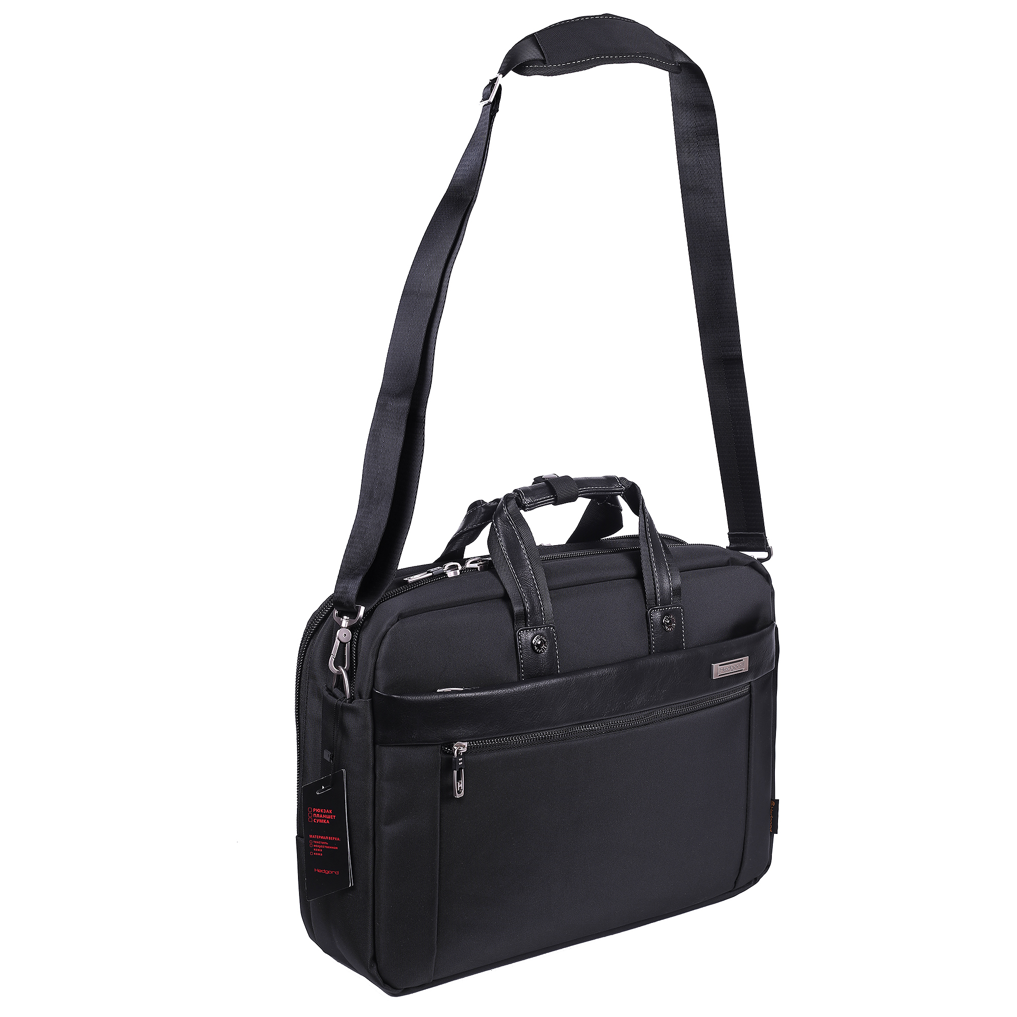 Мужская сумка-портфель  Hedgard 1004-1 Black 15