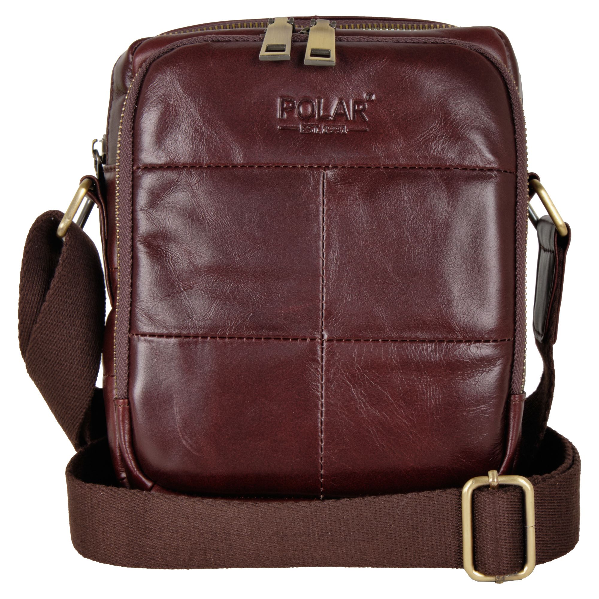 Мужская кожаная сумка POLA 0605 Coffee