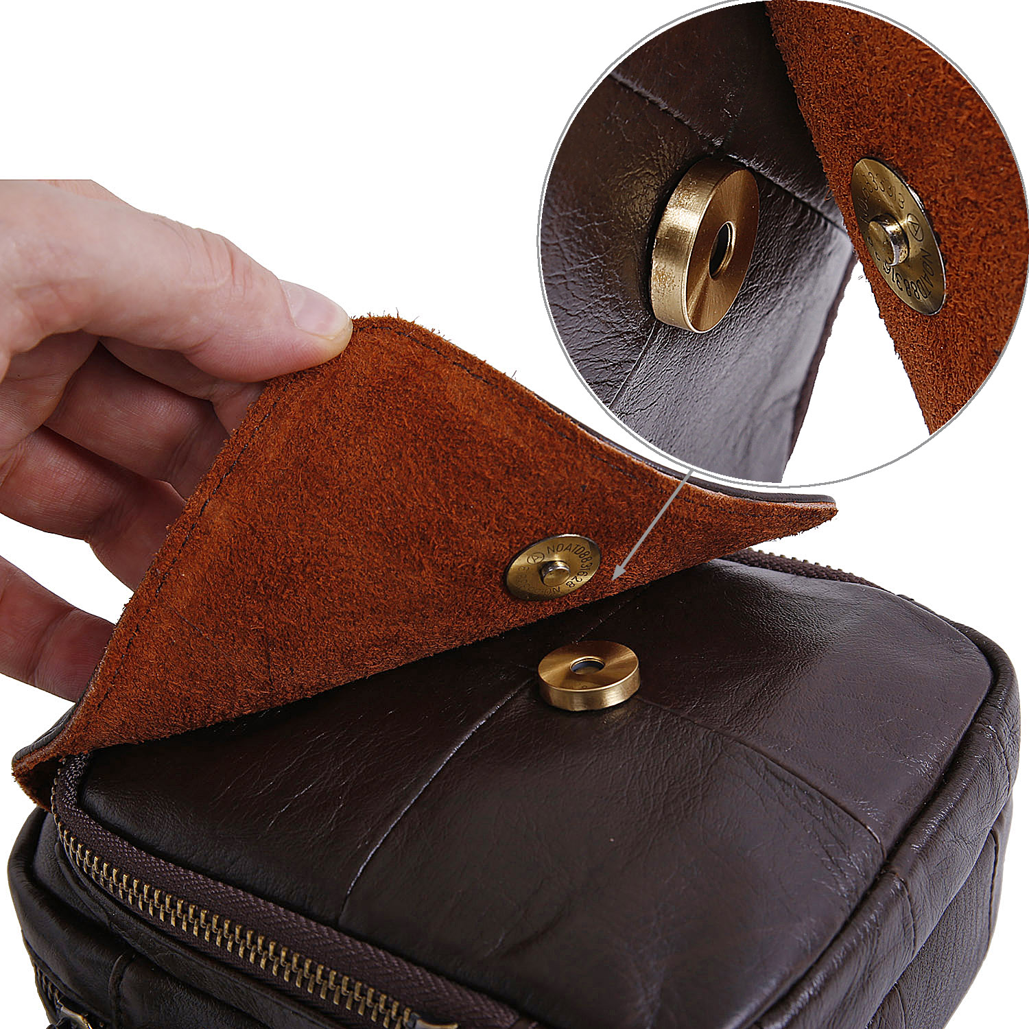 Сумка на плечо с креплением на ремень POLA 0603 Brown