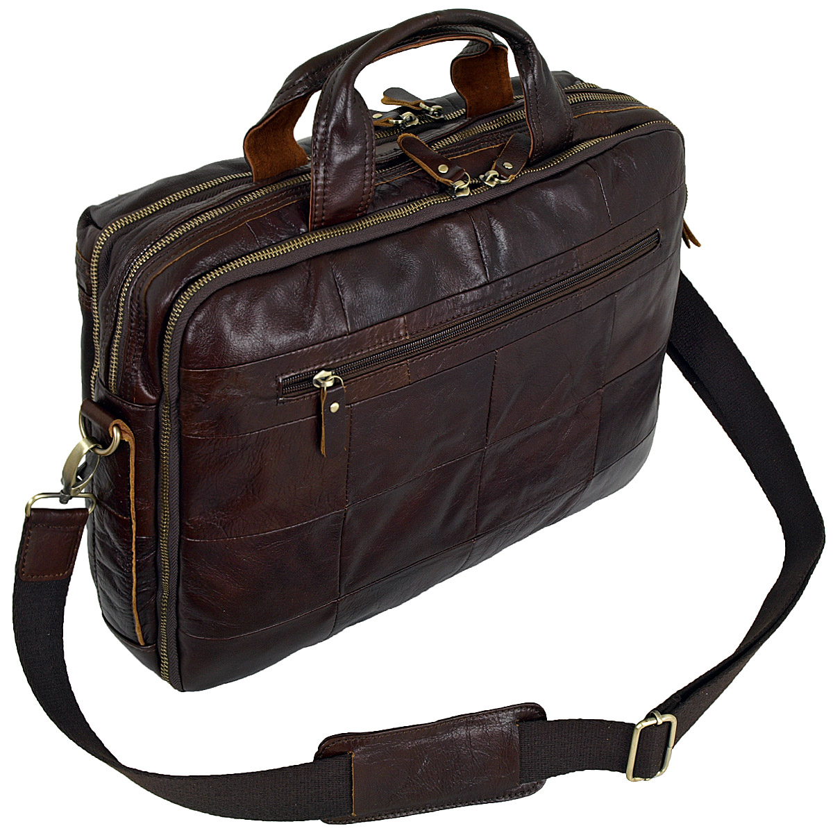 Мужская сумка для документов А4 и ноутбука POLA 0121 Brown