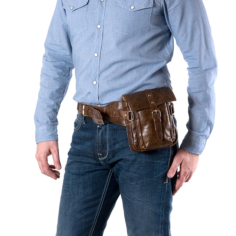 Сумка на пояс POLA 5211 Coffee