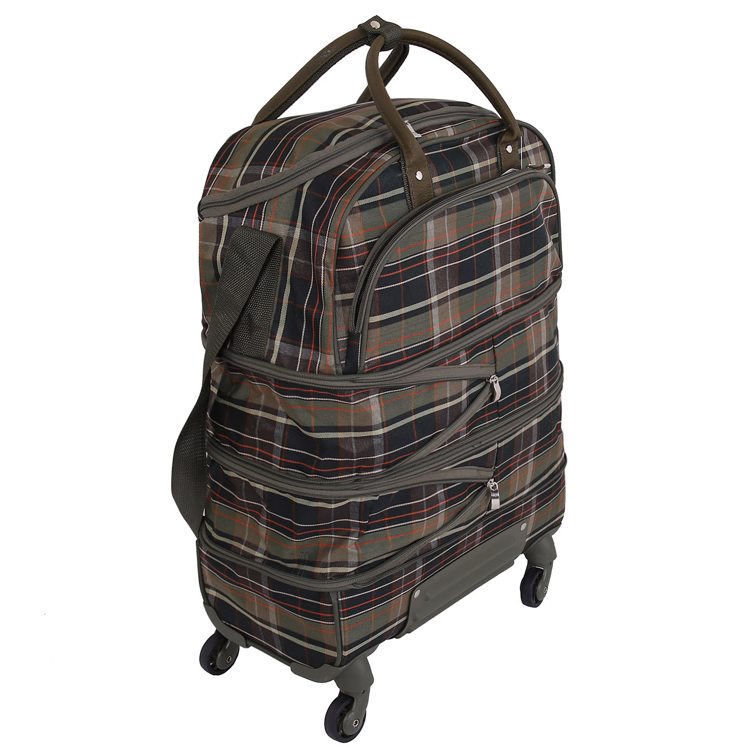 Раздвижная сумка на 4х колесах TSV 530.24 Green