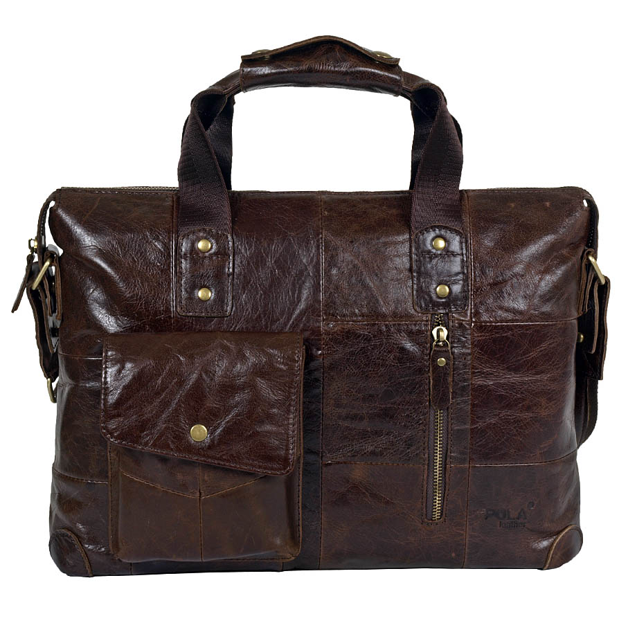 Сумка из натуральной кожи POLAR 0108 Coffee