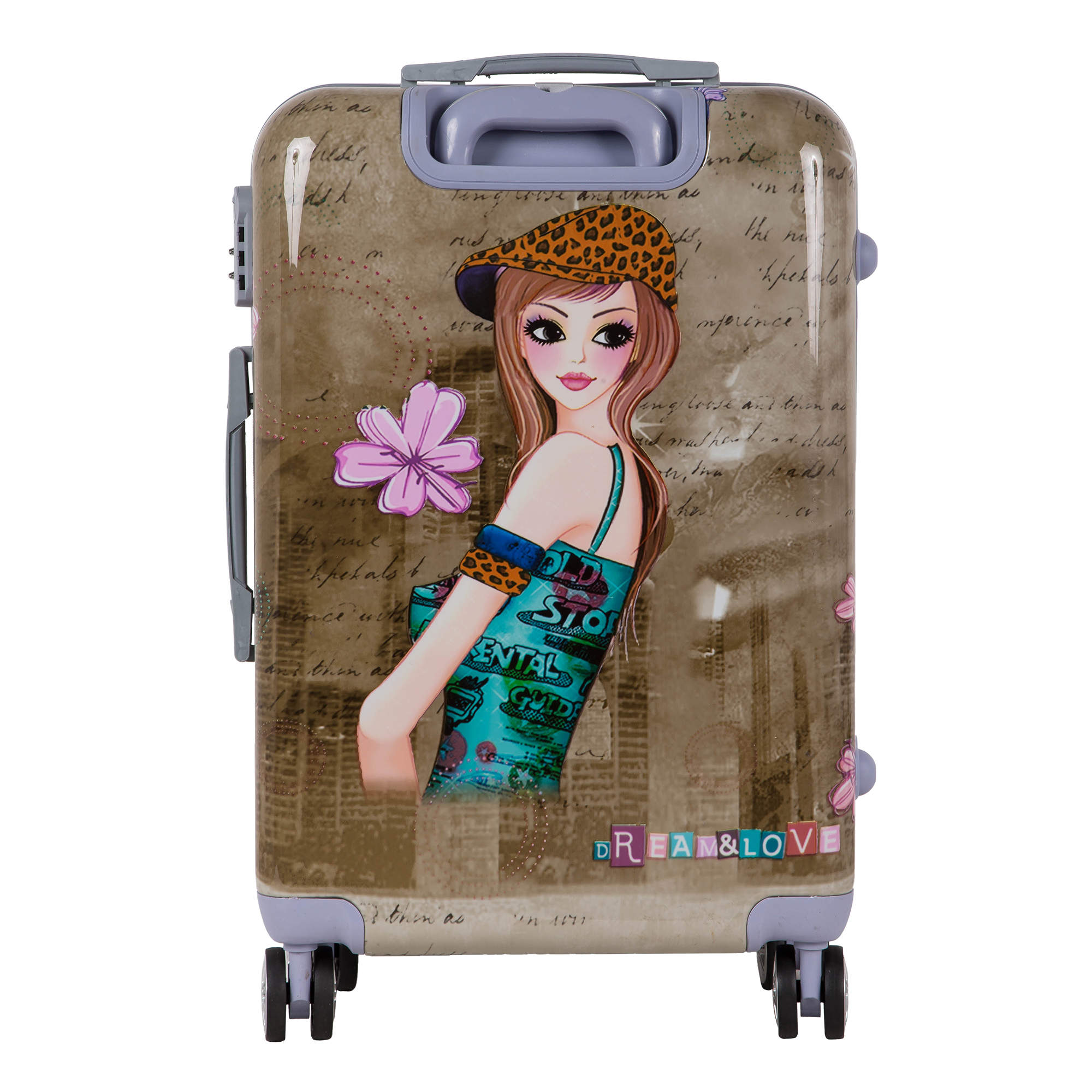 Комплект из 2х чемоданов POLAR РА053-2 "Девочка" (20", 24")