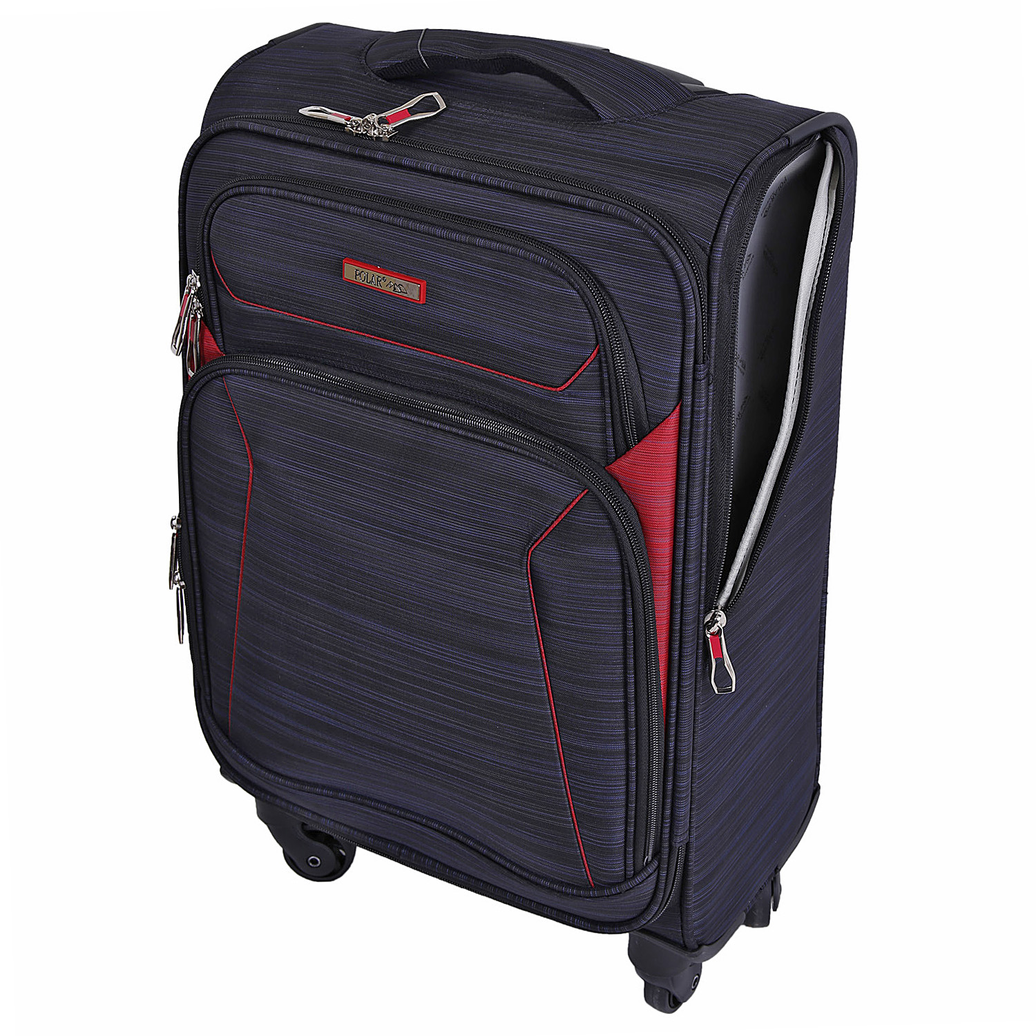 Чемодан на 4х колесах POLAR Р18А01-19" Black