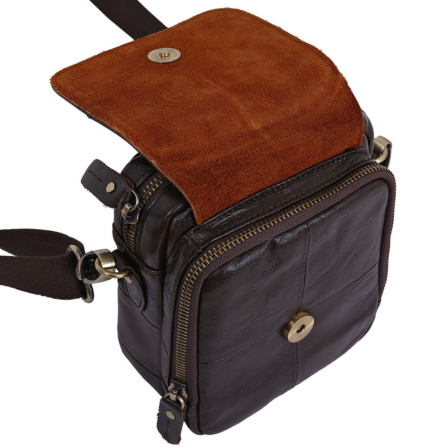 Сумка на плечо с креплением на ремень POLA 0603 Brown