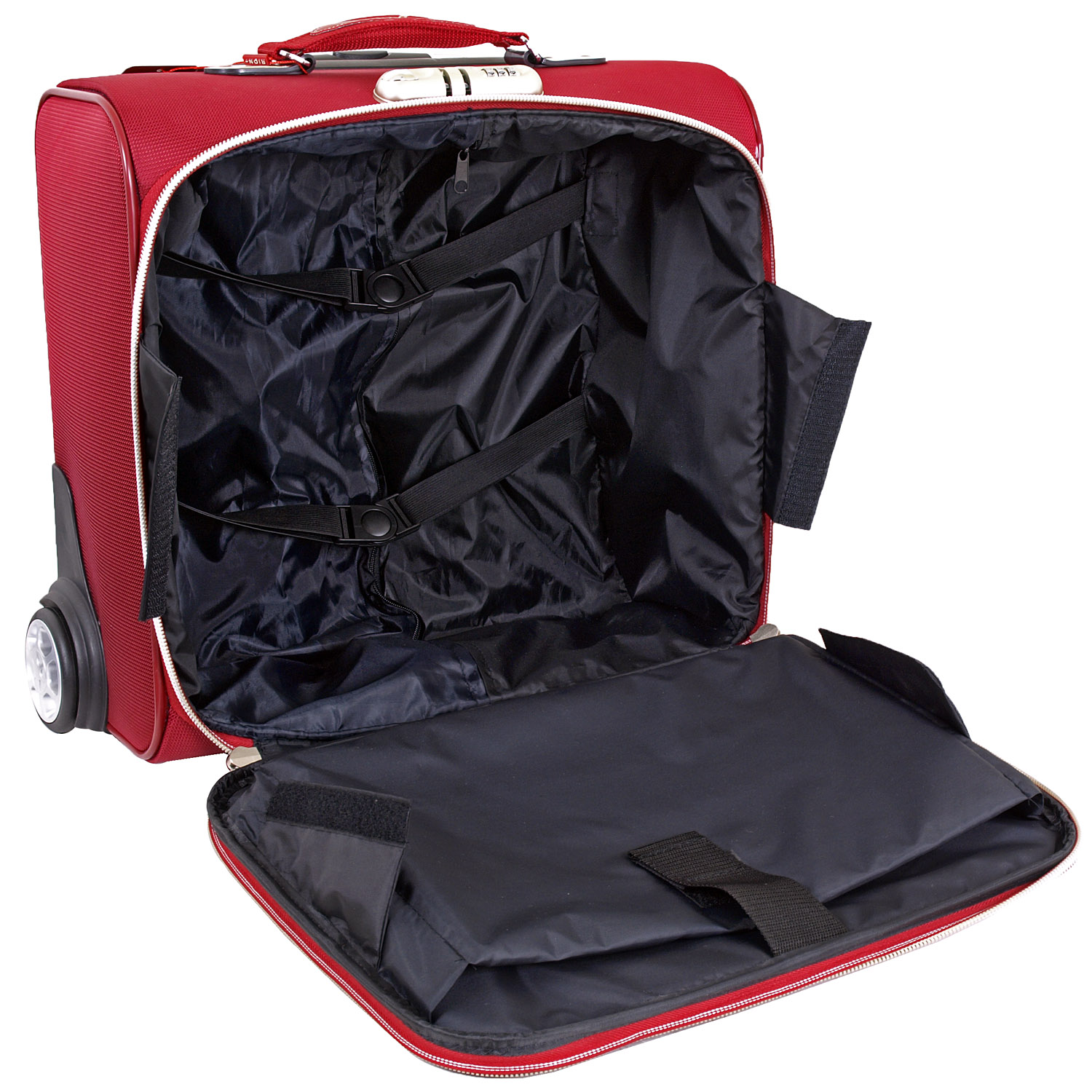 Чемодан-пилот на 2х колесах RION+ А423 Bordo