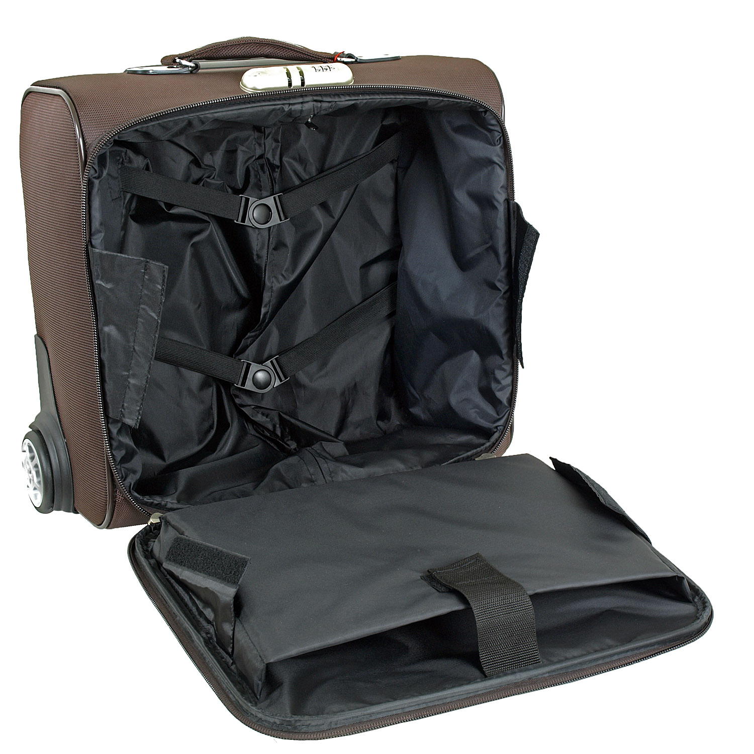 Чемодан-пилот на 2х колесах RION+ А423 Brown