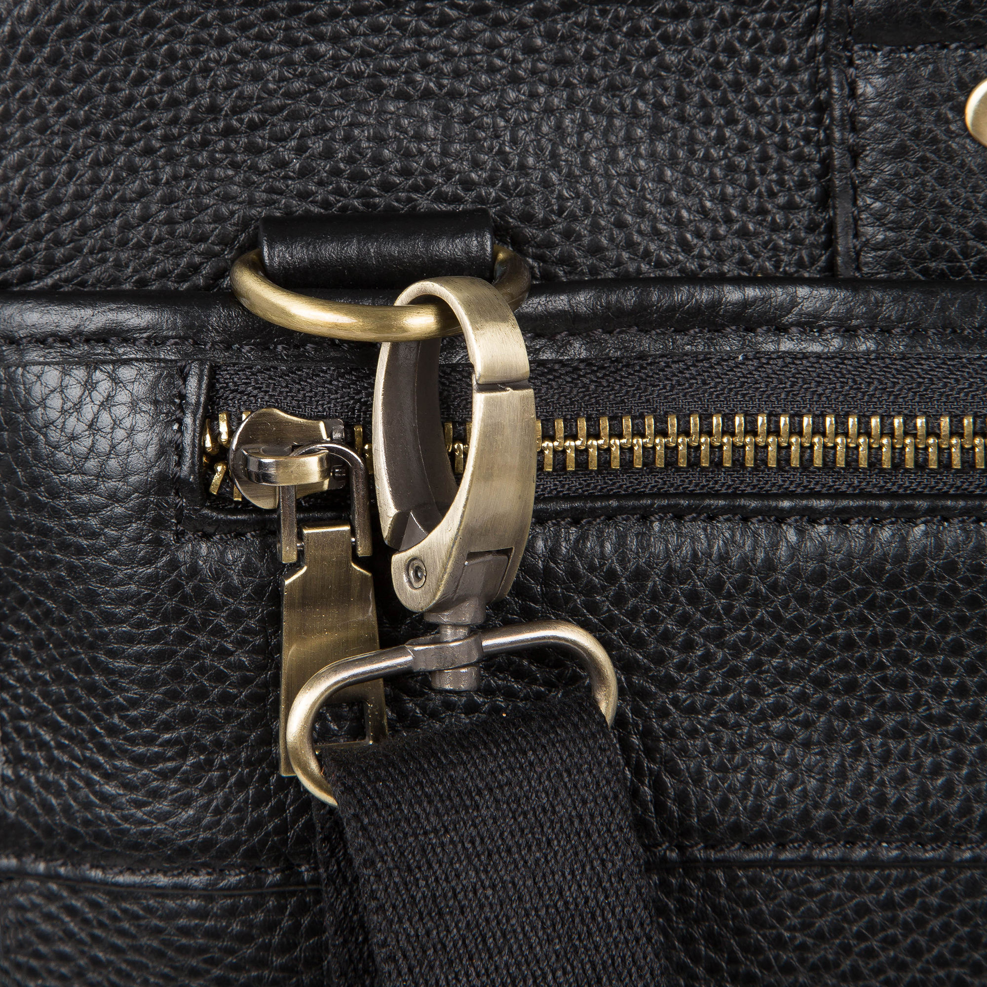 Портфель-папка из натуральной кожи POLA 5191 Black