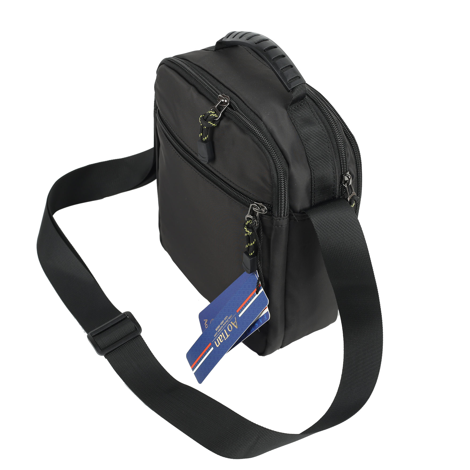 Мужская сумка через плечо AOTIAN 65352 Black, цвет: черный, купить в ...