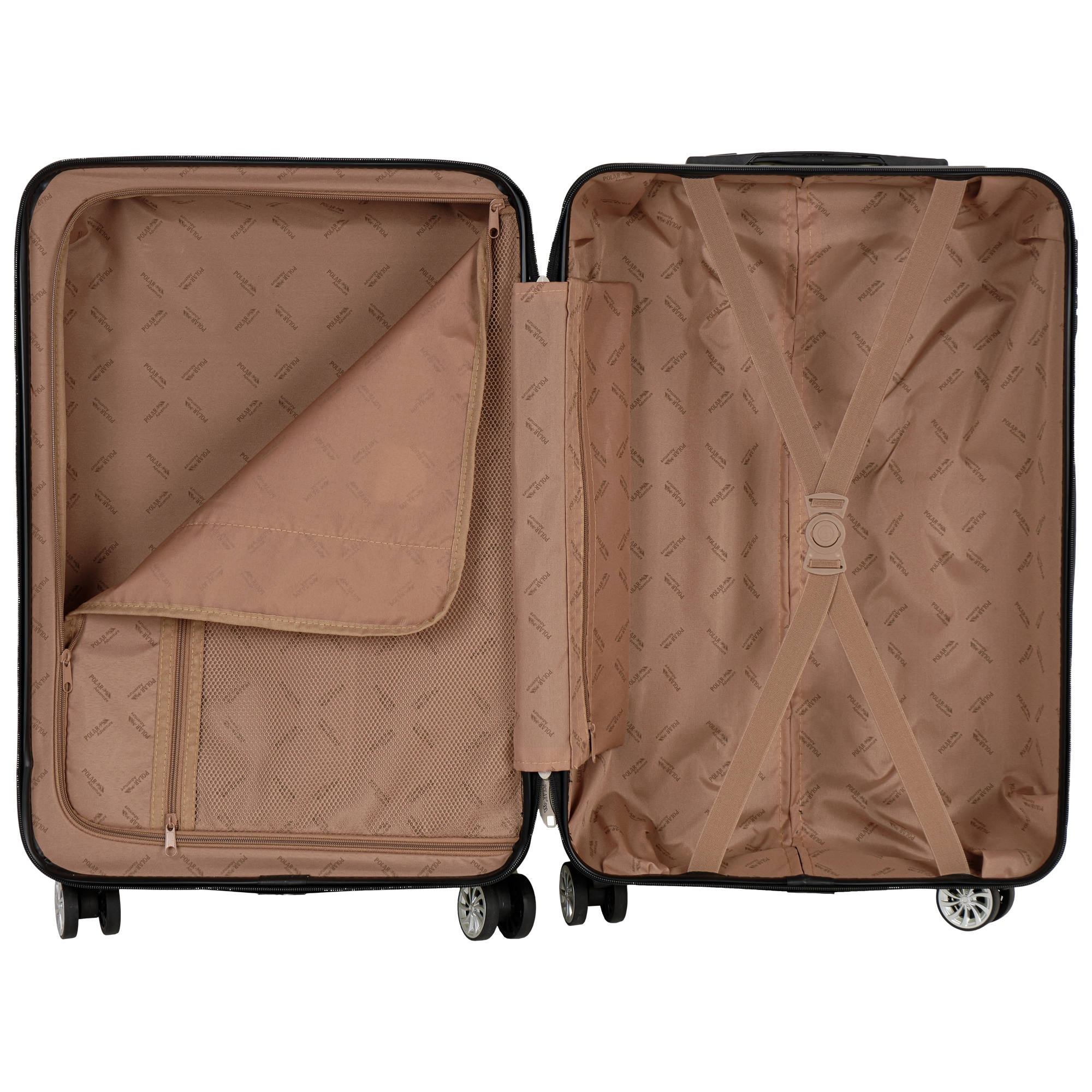 Комплект из трех чемоданов POLAR РР5631-3 Beige