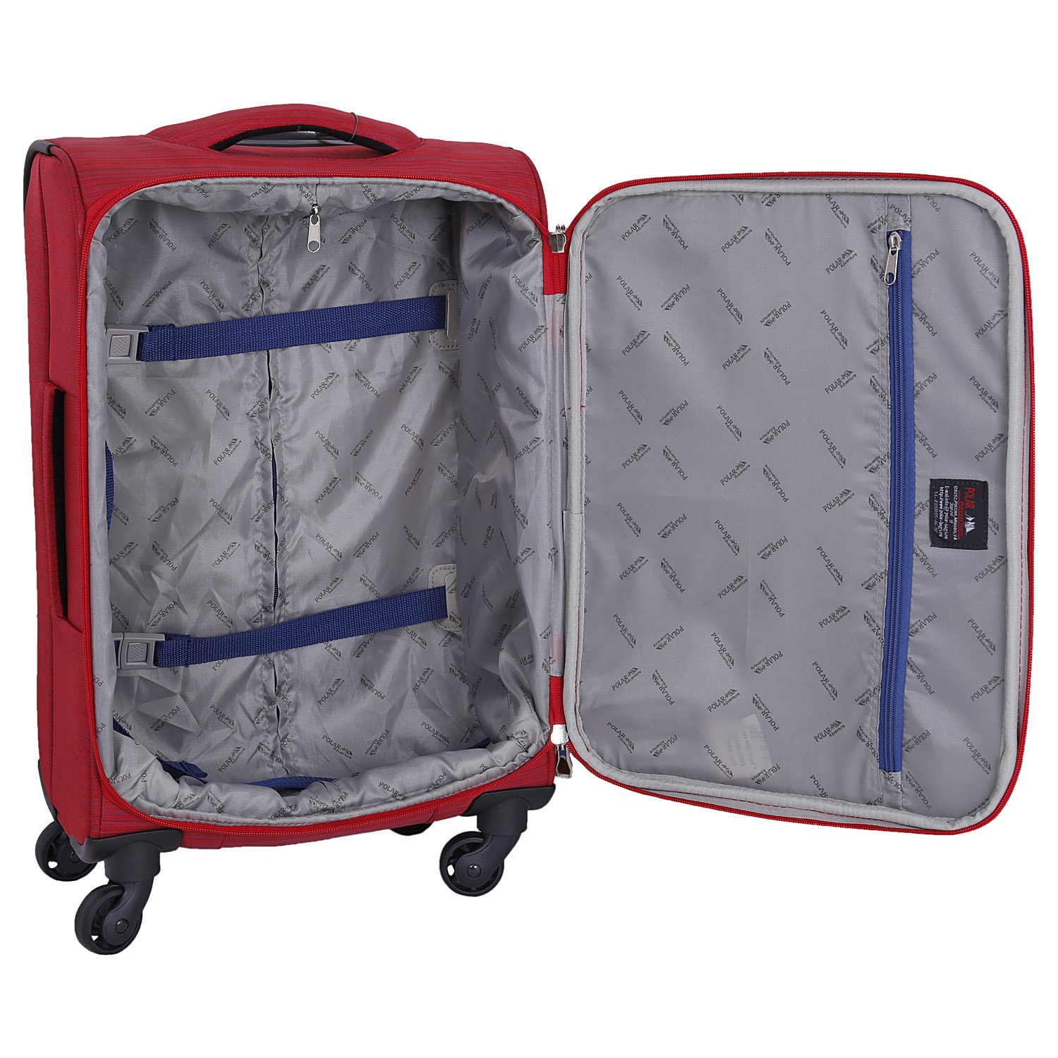 Чемодан на 4х колесах POLAR Р18А01-19" Red