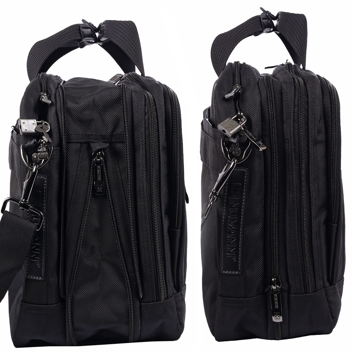 -портфель с отделением для ноутбука Numanni PW883, цвет: черный .