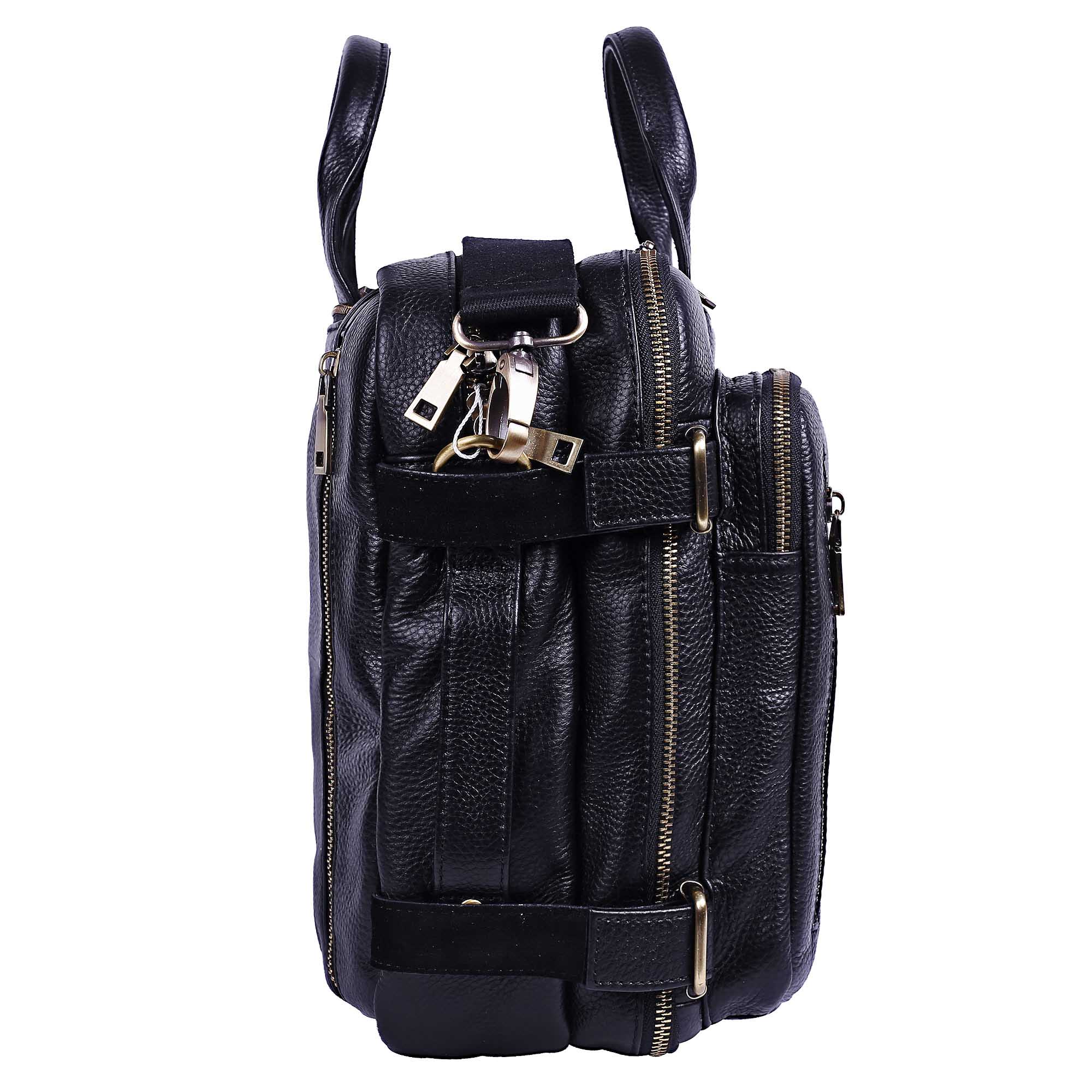 Сумка-рюкзак из натуральной кожи POLA 6031 Black