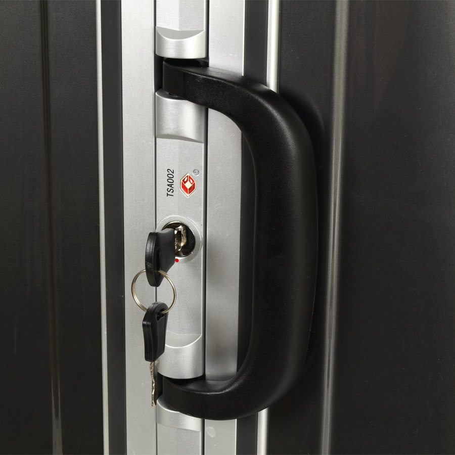 Чемодан-кейс на защелках POLAR P1123-20" Grey