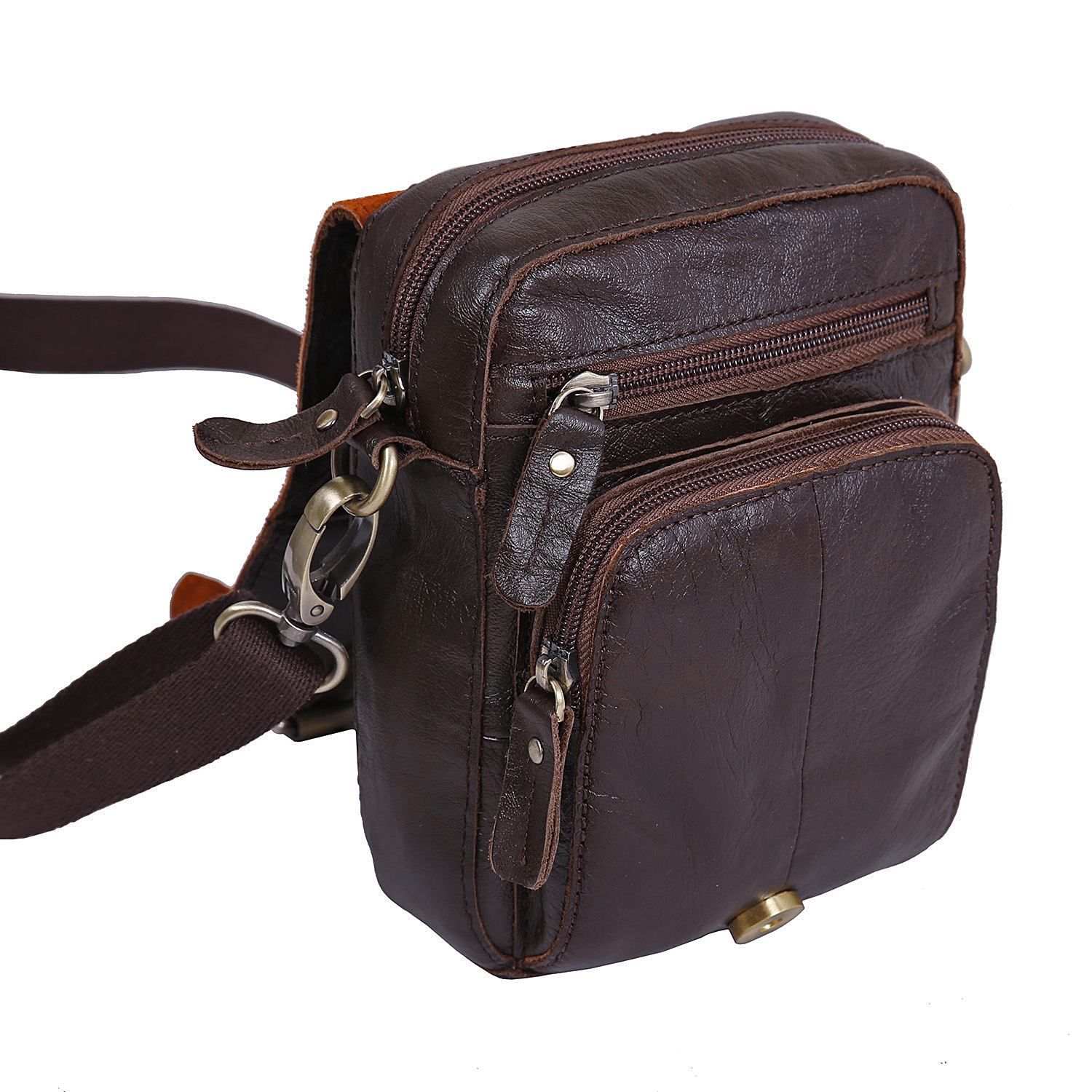 Маленькая сумка на плечо POLAR 20181 Brown