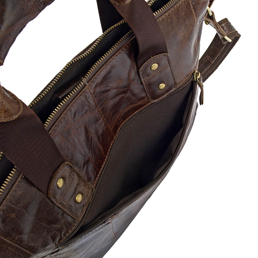 Сумка из натуральной кожи POLAR 0108 Coffee