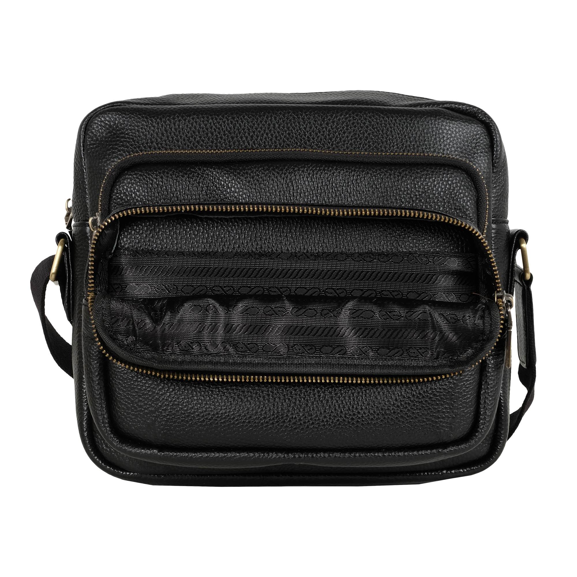 Мужская кожаная сумка POLAR 21584 черная